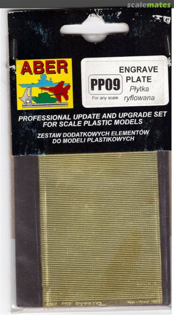 Boxart Engraved Plate No. 9 (90x60mm) Non-Skid Plate PP09 Aber