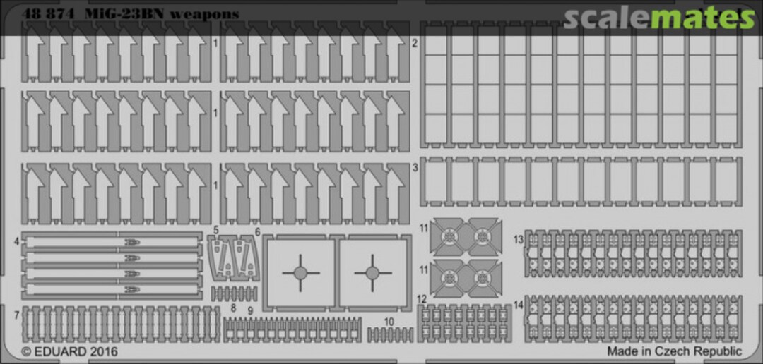 Boxart MiG-23BN weapons 48874 Eduard