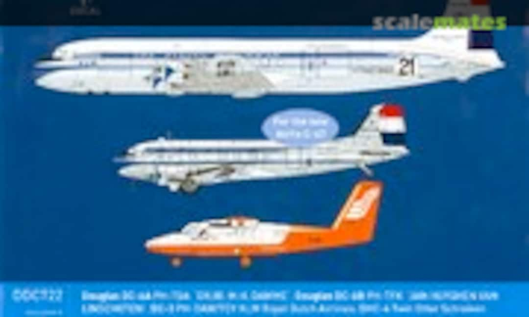 1:72 DC-3 KLM, DC-6A/B KLM, DHC Twin Otter Schreiner (Dutch Decal DDC722)