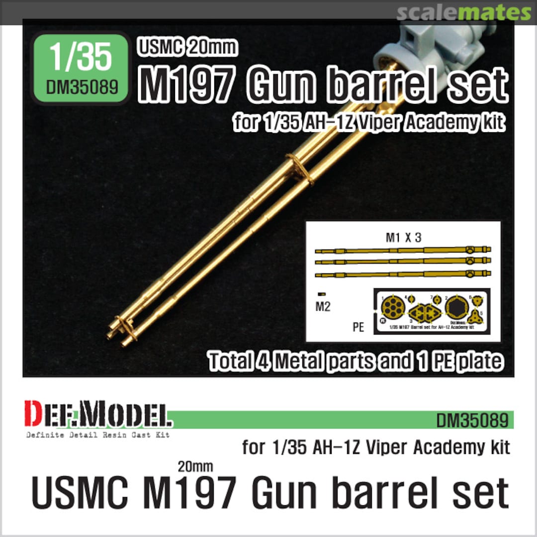 Boxart M197 20mm Gun barrel set DM35089 Def.Model