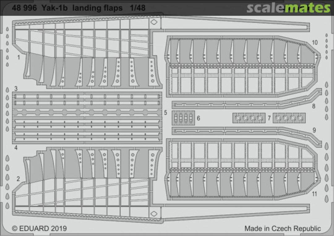 Boxart Yak-1b landing flaps 48996 Eduard