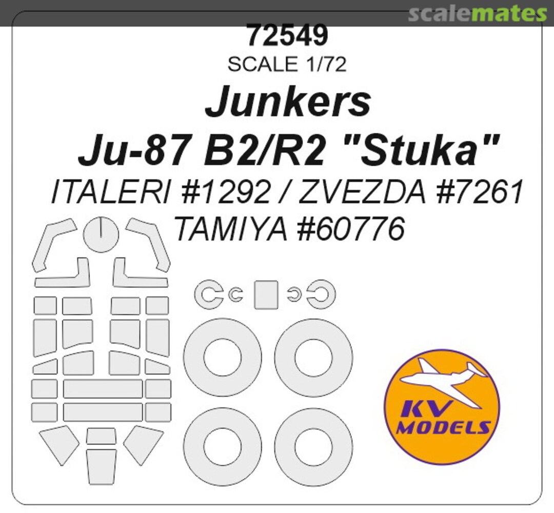 Boxart Ju-87B2 72549 KV Models