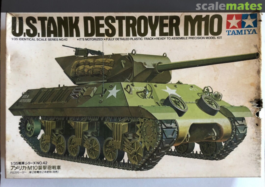 Boxart U.S. TANK DESTROYER M10 MT142 Tamiya