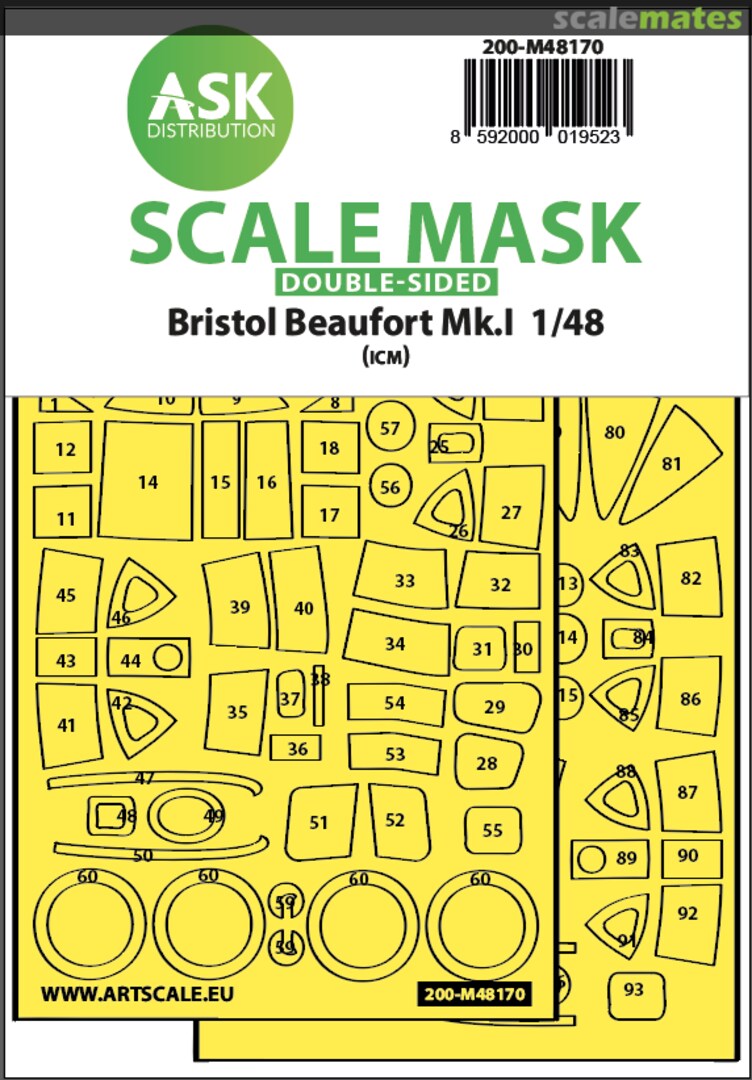 Boxart Bristol Beaufort Mk.I 200-M48170 ASK