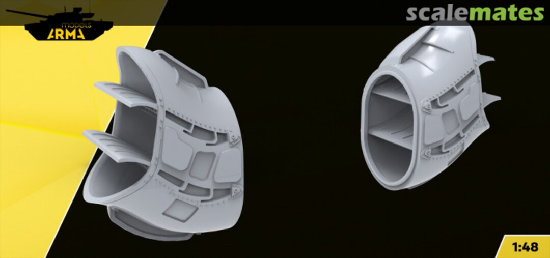 Boxart Engine Efflux Screen (EES) system for Ka-52 AM48268 Arma Models