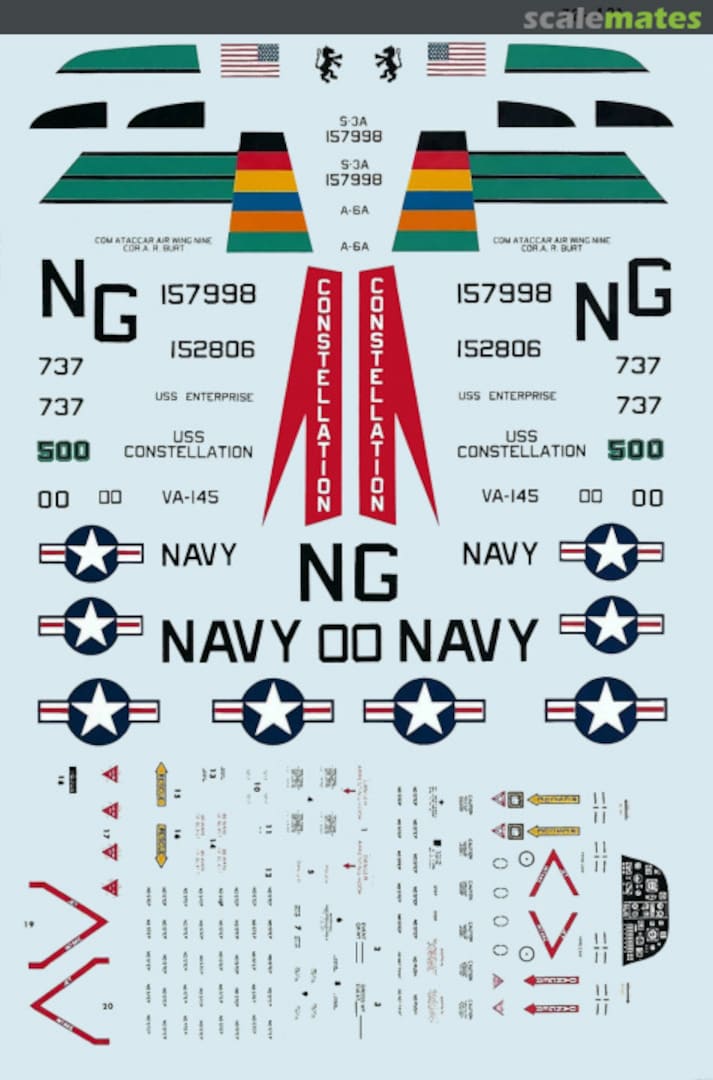 Boxart Carrier Air Wing 9 72-0421 Microscale