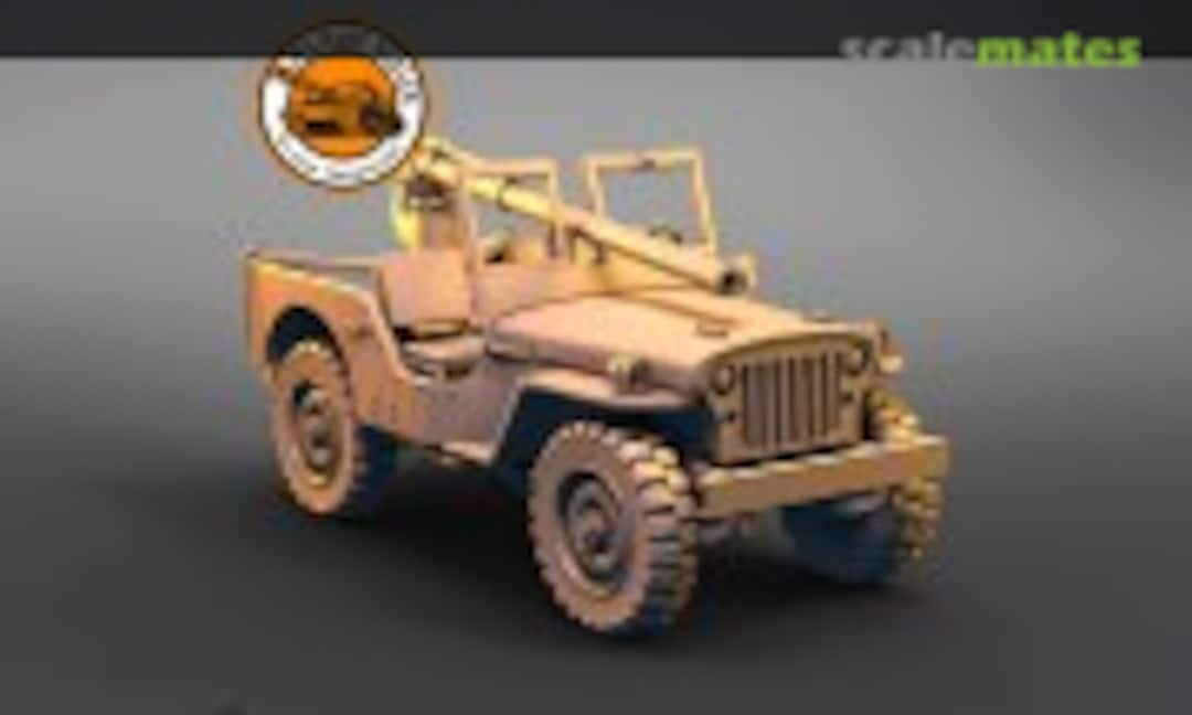 Jeep Willys cannon (Military Scales PMI0090B)