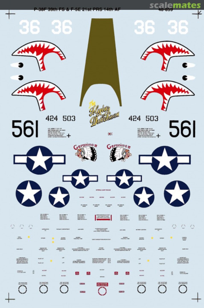 Boxart P-38F Lightnings 48-0859 SuperScale International