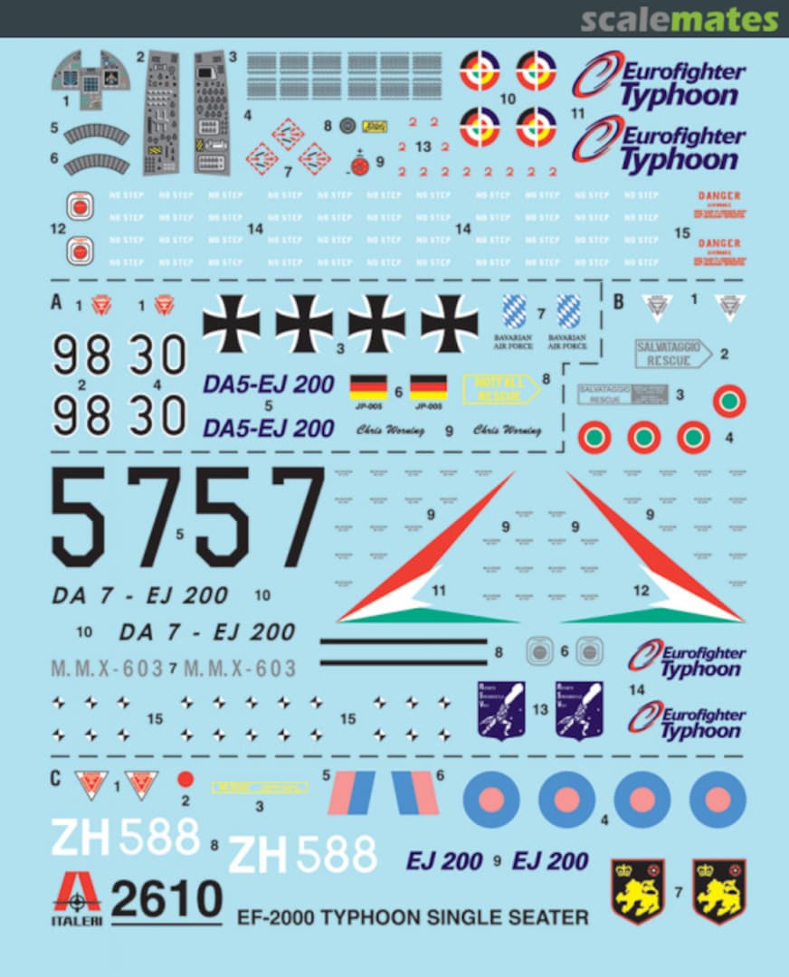 Contents EF-2000 Typhoon 2610 Italeri