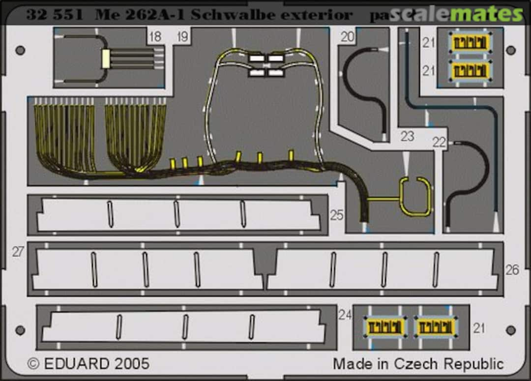 Boxart Me 262A-1 Schwalbe Exterior 32551 Eduard