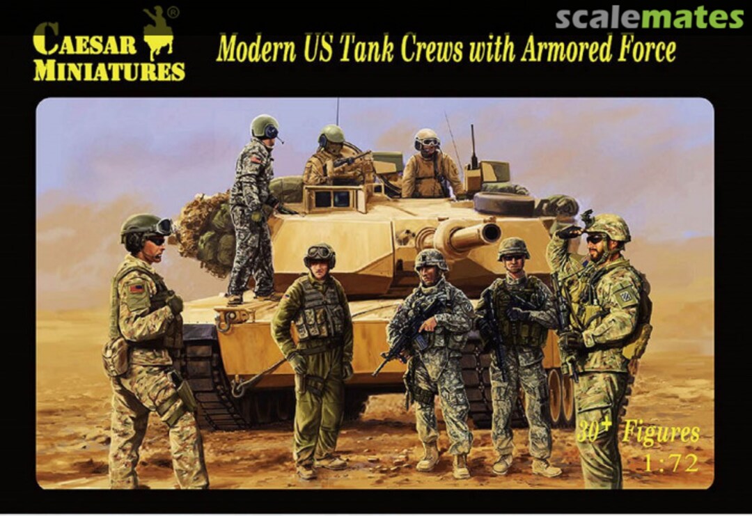 Boxart Modern US Tank Crews with Armored Force H103 Caesar Miniatures