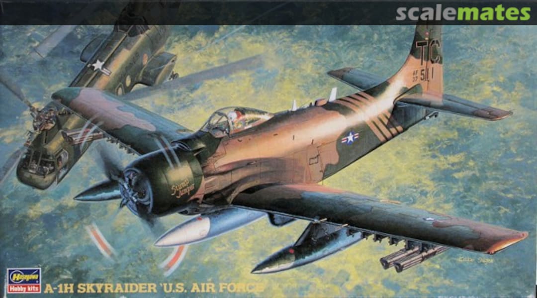 Boxart A-1H Skyraider `U.S. Air Force´ 51407 Hasegawa