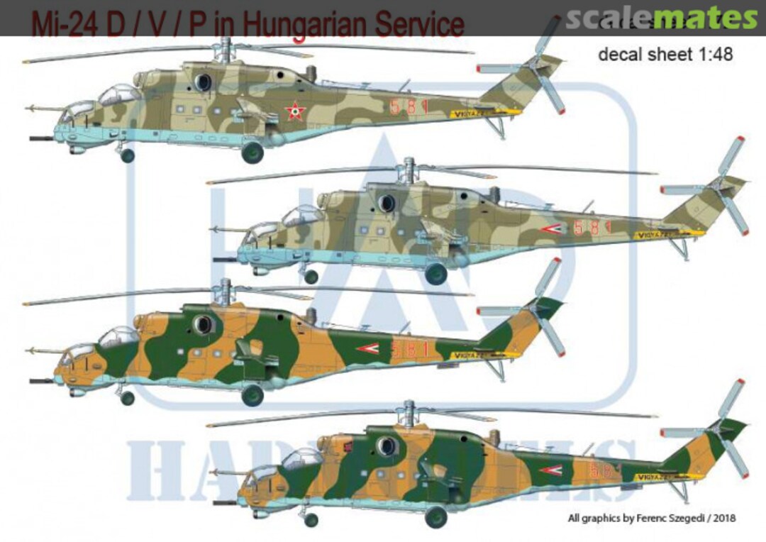 Boxart Mi-24VD/V/P in Hungarian Service 72193 HADmodels 