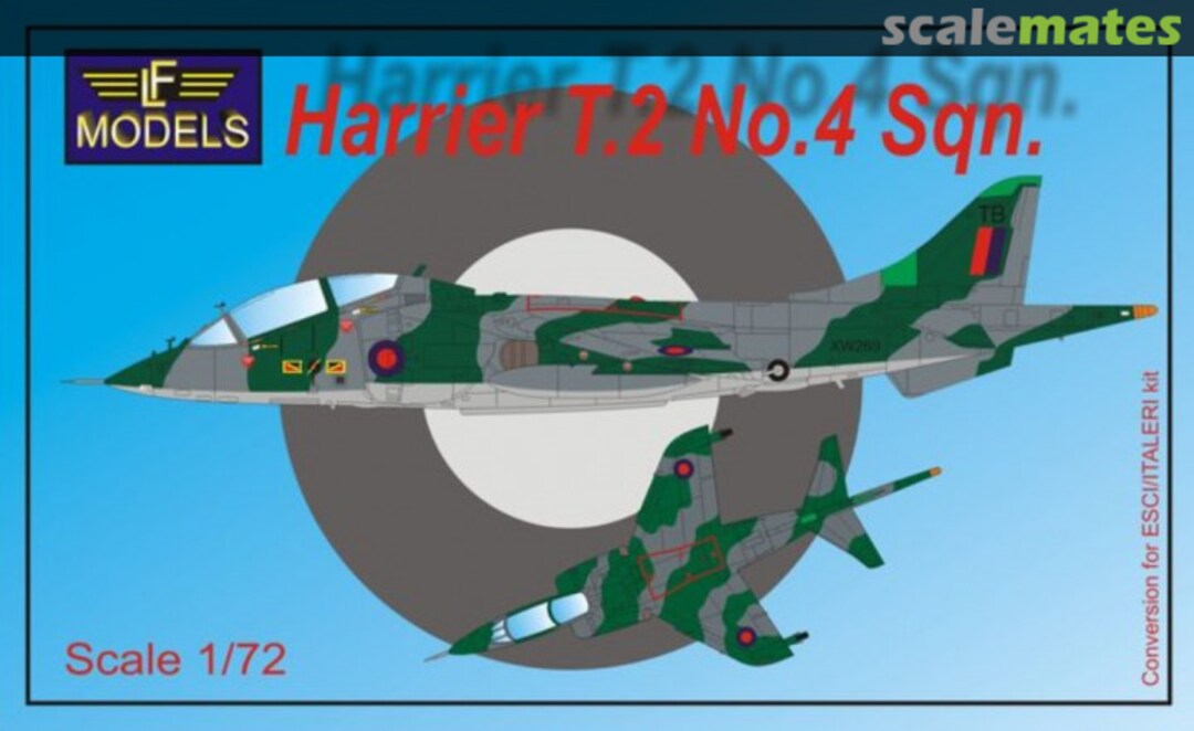 Boxart Harrier T.2 No.4 Sqn. 7292 LF Models