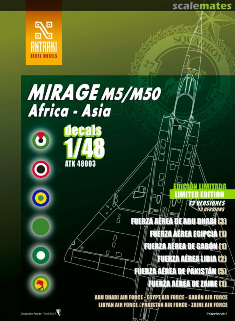 Boxart Mirage M5/M50 Africa - Asia ATK 48003 Antarki Models