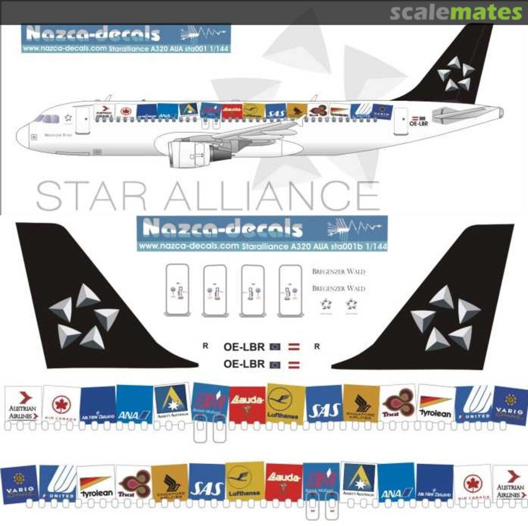 Boxart Airbus A320-214 STA001b Nazca decals