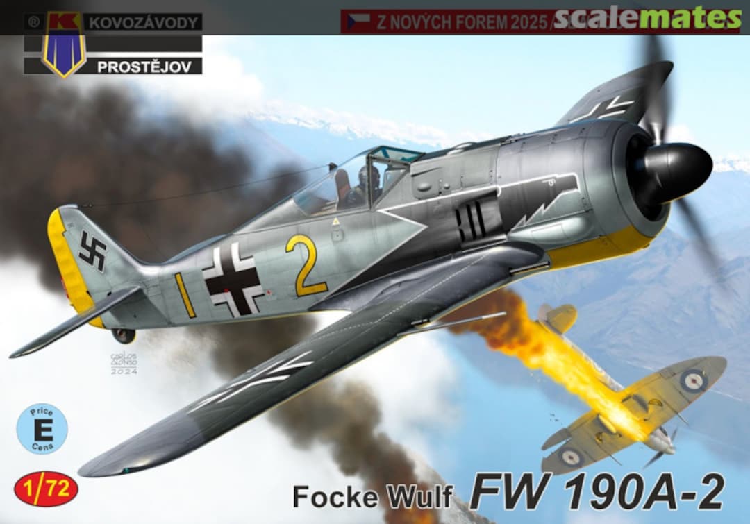 Boxart Focke Wulf Fw 190A-2 KPM0490 Kovozávody Prostějov