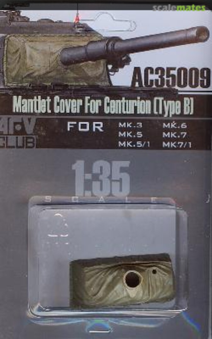 Boxart Mantlet Cover For Centurion [Type B] AC35009 AFV Club