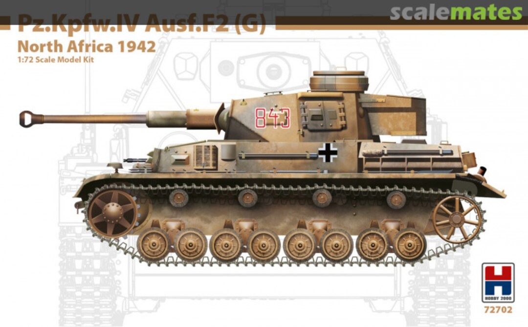 Boxart Pz.Kpfw.IV Ausf.F2(G) 72702 Hobby 2000