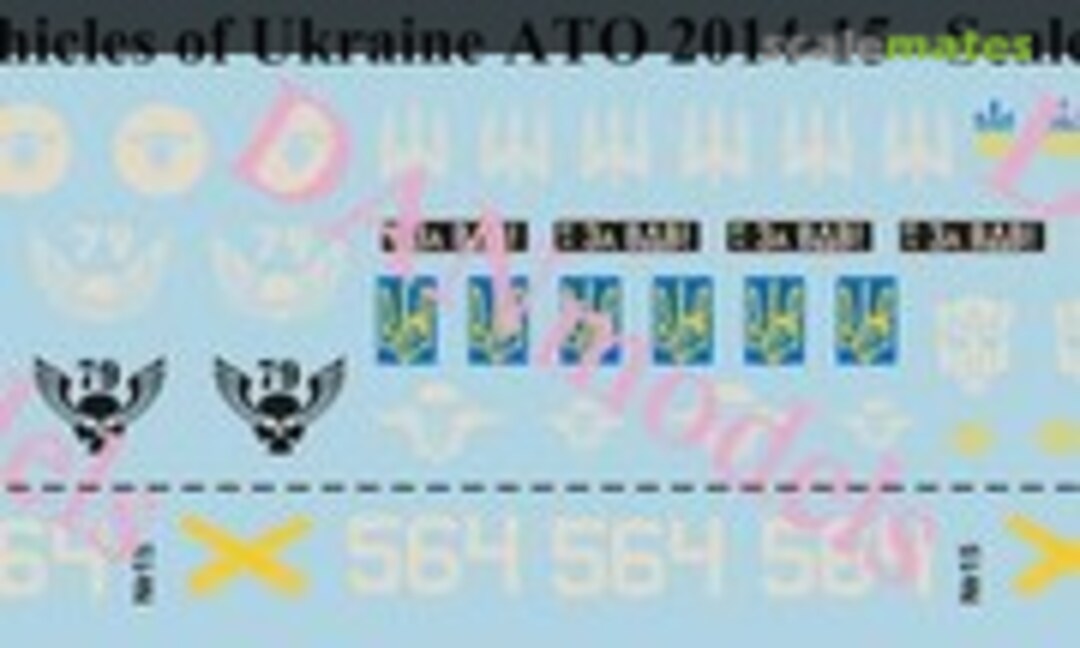 1:72 Signs on the military vehicles of Ukraine ATO 2014-15 (DANmodels DM72007)