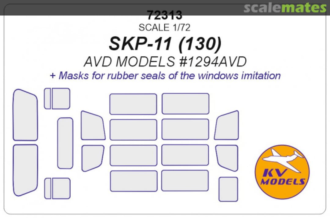 Boxart SKP-11-130 + Masks for imitation rubber seals of the windows are included 72313 KV Models