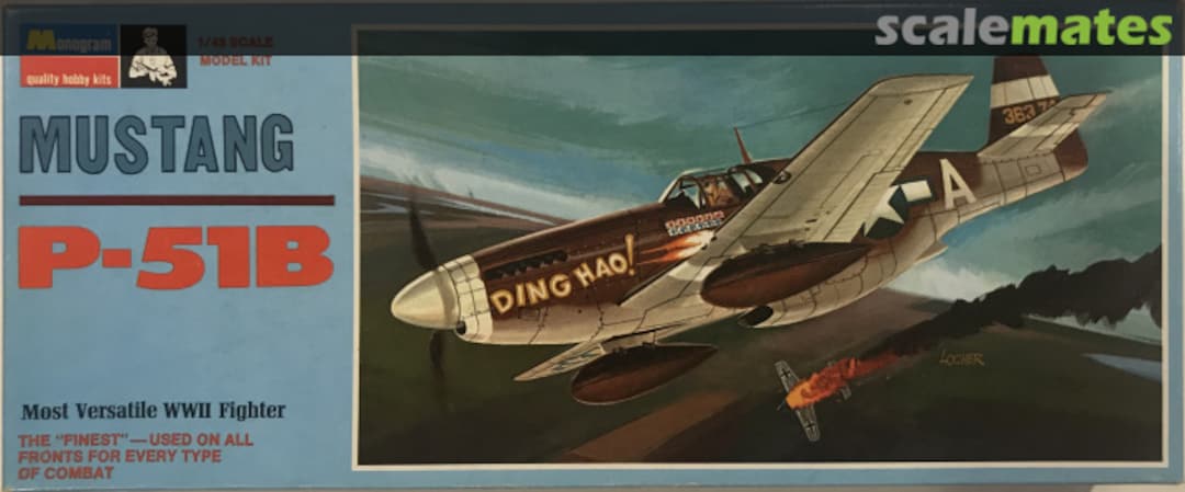 Boxart Mustang P-51B PA136-100 Monogram