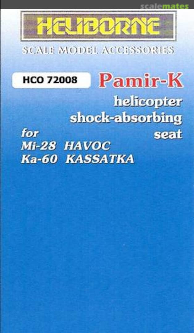 Boxart Pamir-K helicopters shock-absorbing seat HCO 72008 Heliborne