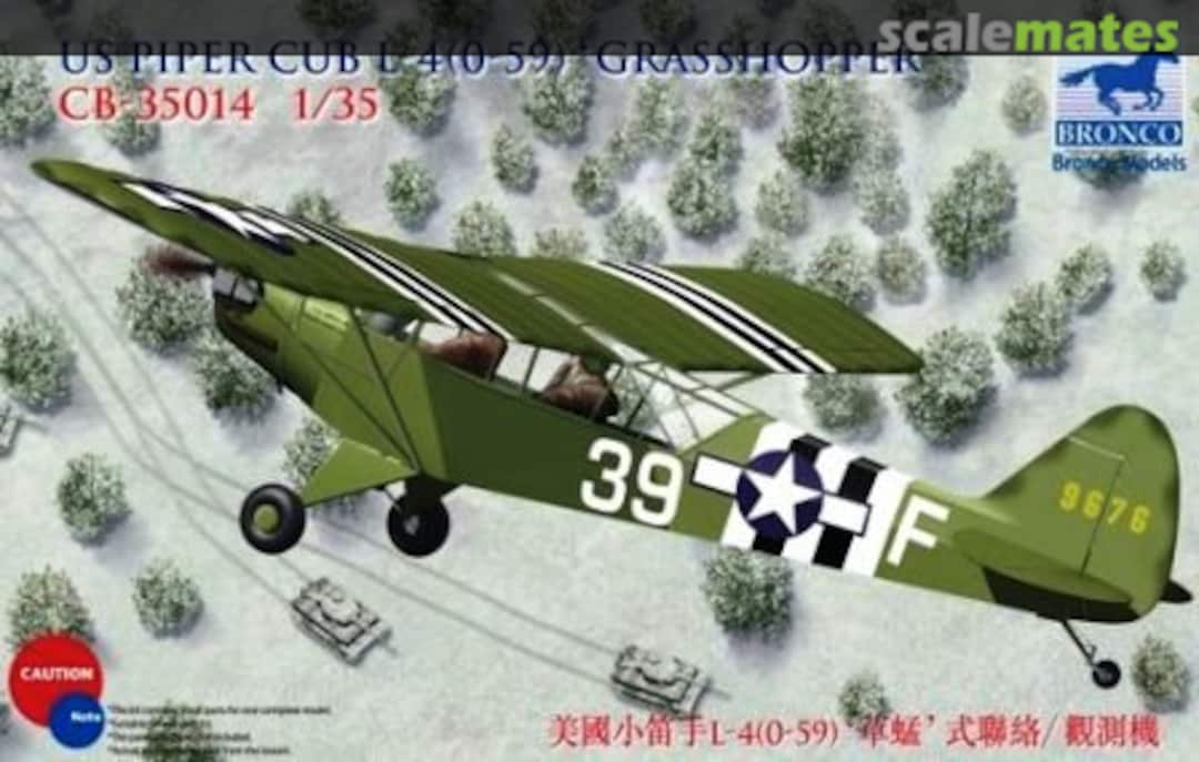 Boxart US Piper Cub L-4(0-59) Grasshopper CB35014 Bronco