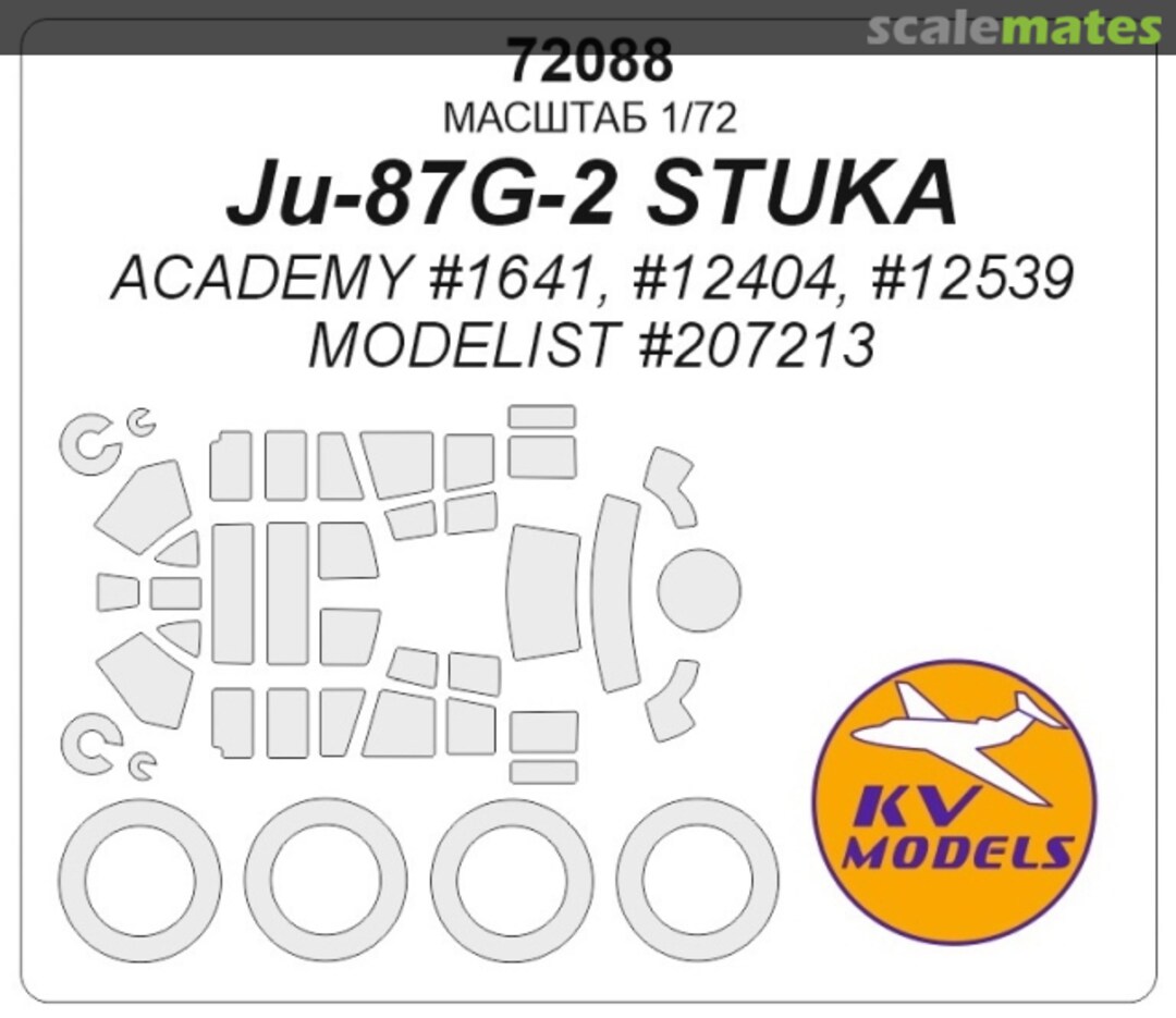 Boxart Ju-87G-2 Stuka masks 72088 KV Models