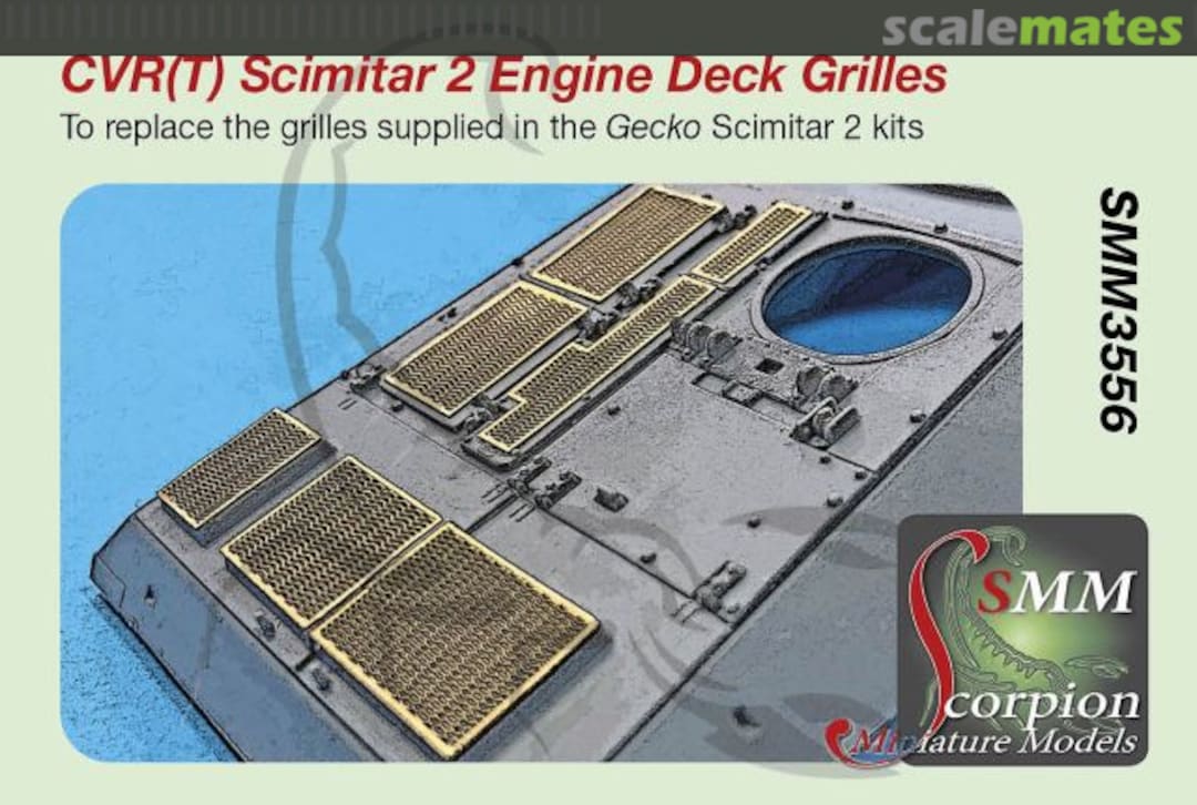 Boxart CVR(T) Scimitar 2 Engine Deck Grilles SMM3556 Scorpion Miniature Models