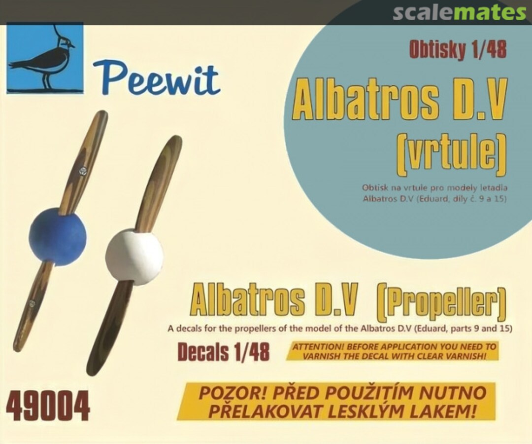 Boxart Albatros D.V (Propeller) 49004 Peewit