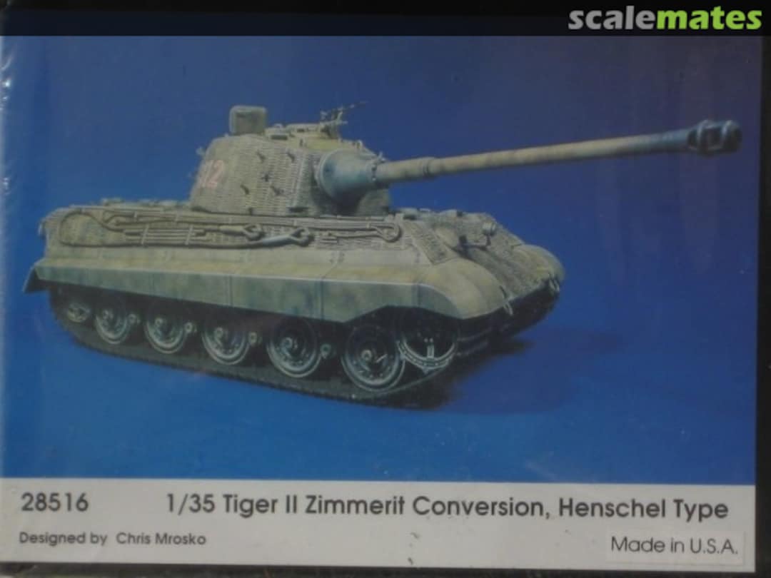 Boxart Tiger II Zimmerit Conversion 28516 KIRIN