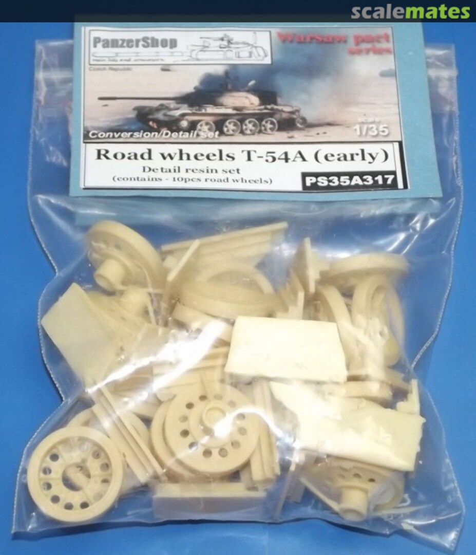 Boxart Road wheels T-54A - early PS35A317 PanzerShop