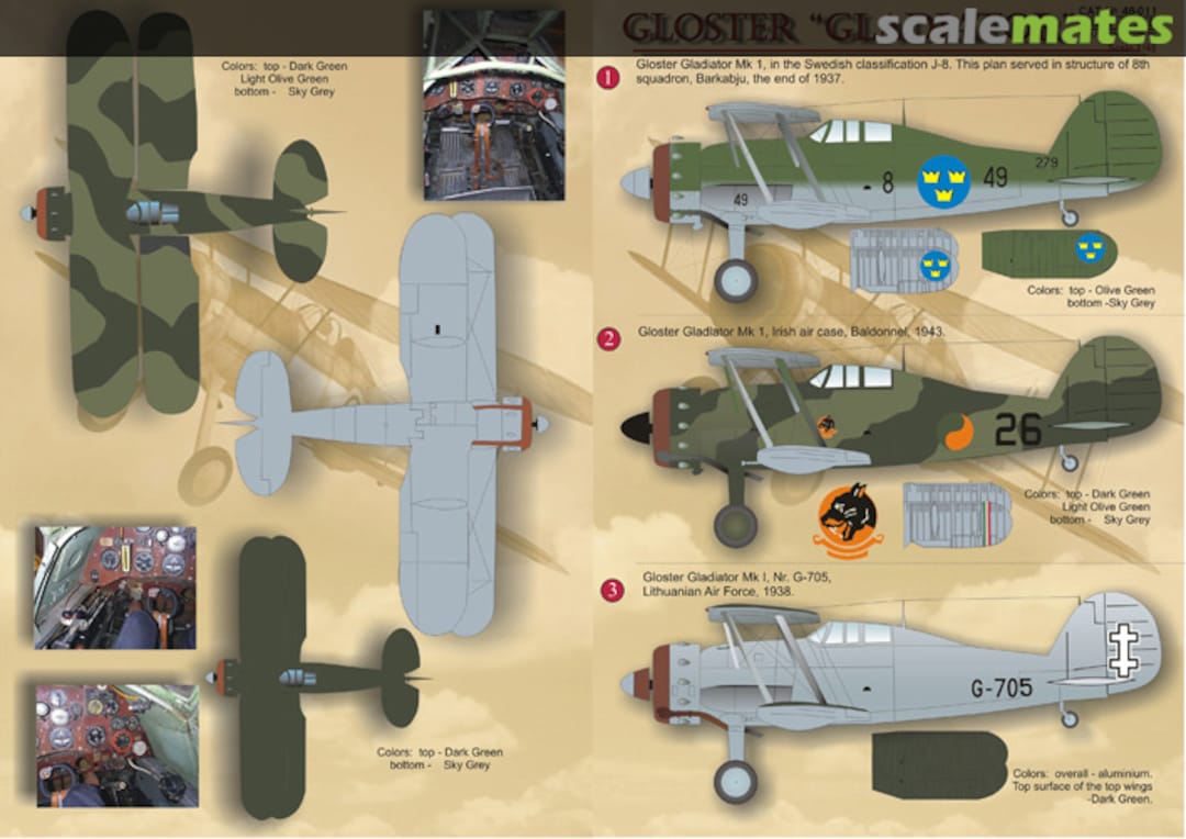 Boxart Gloster "Gladiator" 48-011 Print Scale