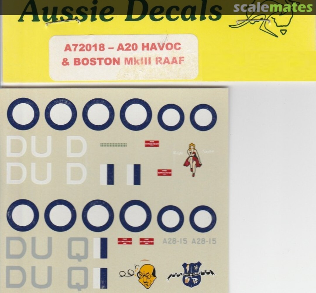 Boxart A20 Havoc & Boston Mk.III A72018 Aussie Decals