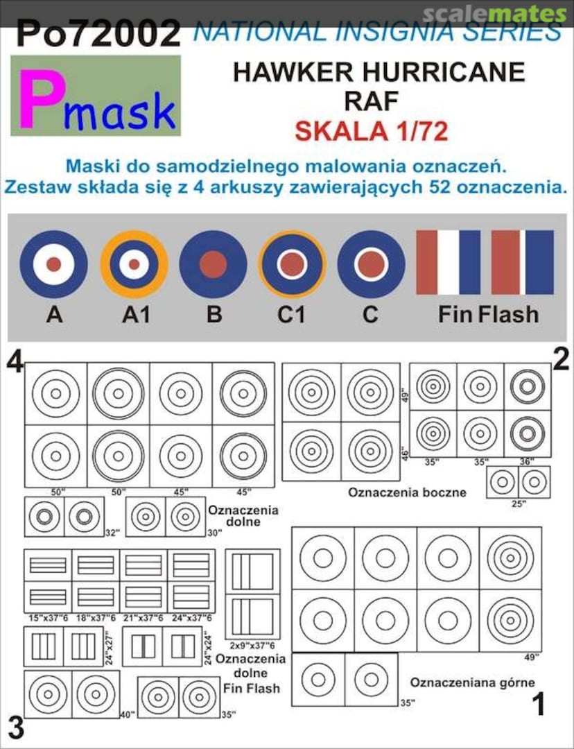 Boxart Hawker Hurricane RAF PO72002 Pmask