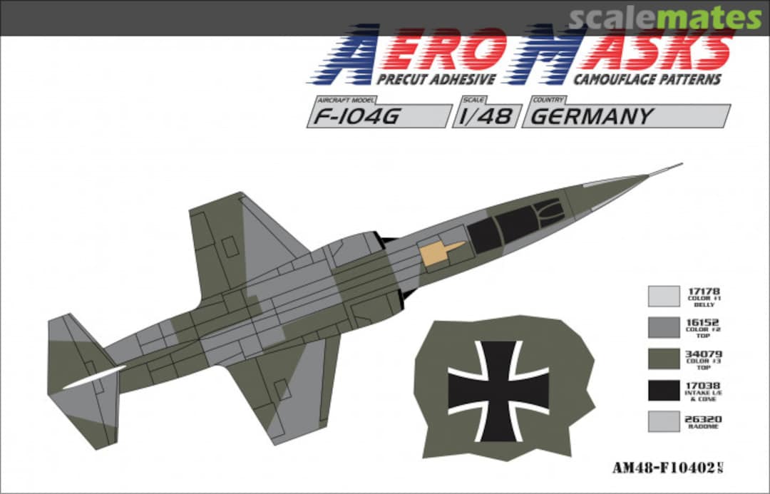 Boxart F-104G Germany AM48-F10402 AeroMasks