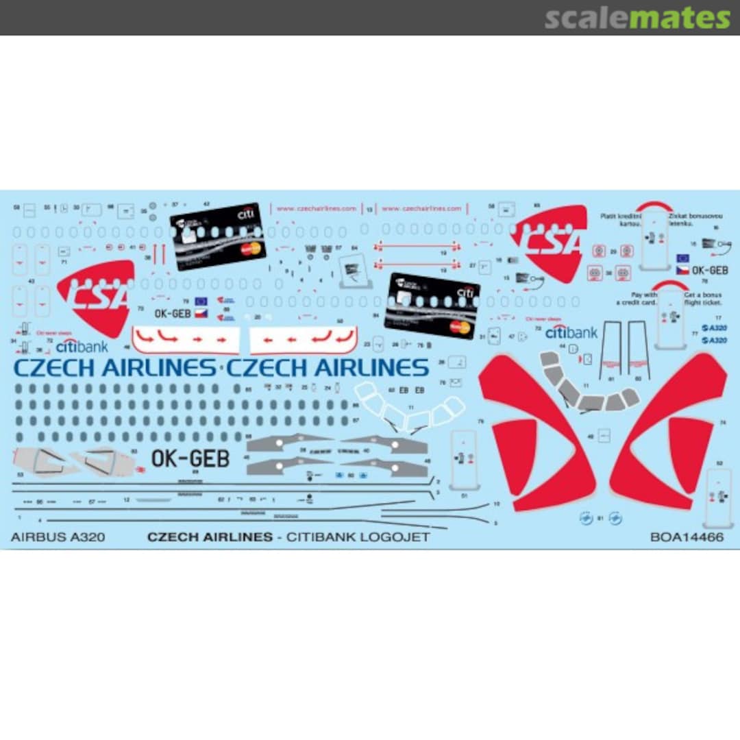 Boxart Airbus A320 BOA14466 BOA Decals