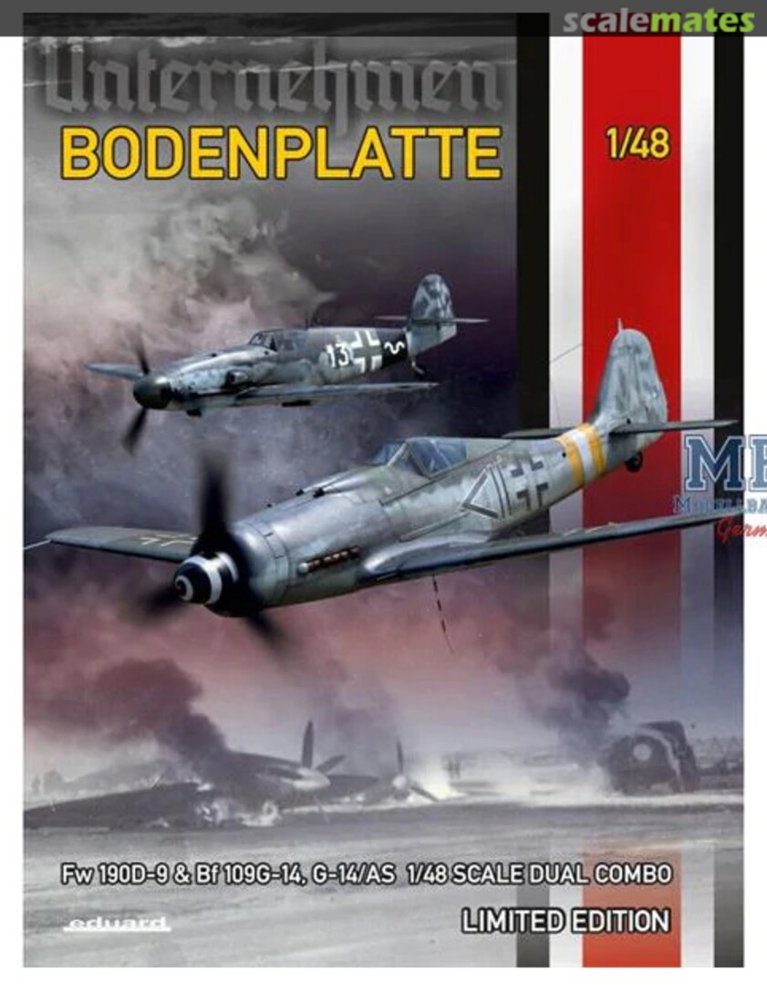 Boxart Bodenplatte (Fw 190D-9, Bf 109G-14, G-14/AS, G-14/U4) 11125 Eduard