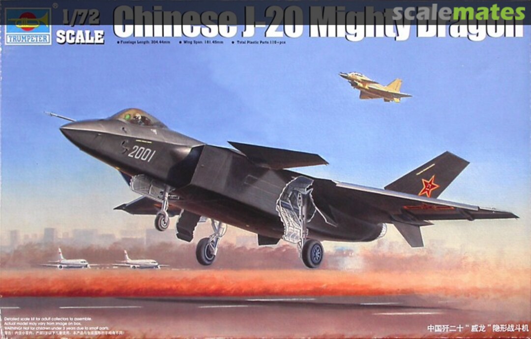 Boxart J-20 Mighty Dragon 01663 Trumpeter