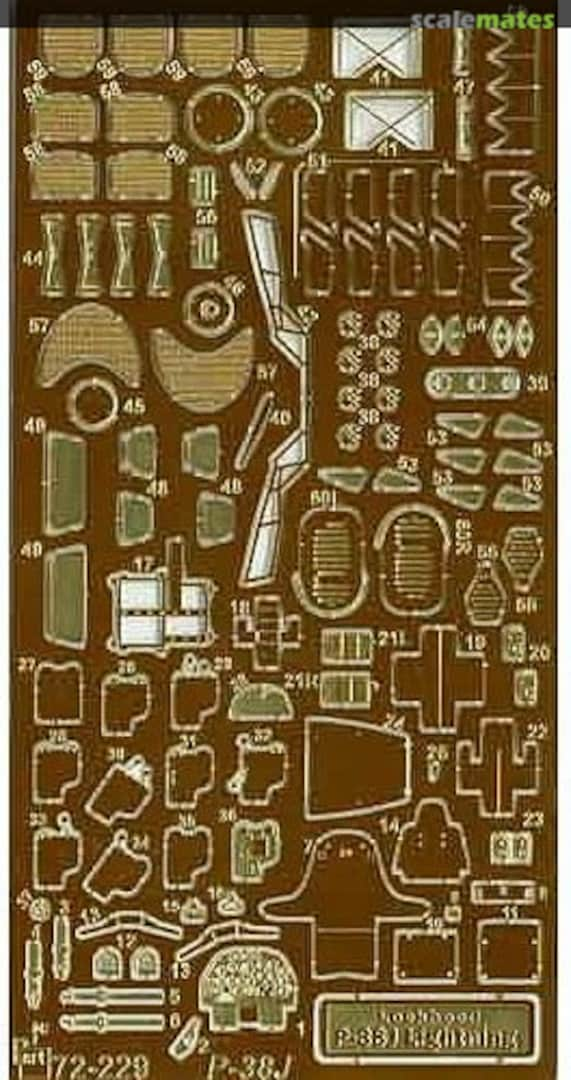 Boxart P-38J Lightning S72-229 Part