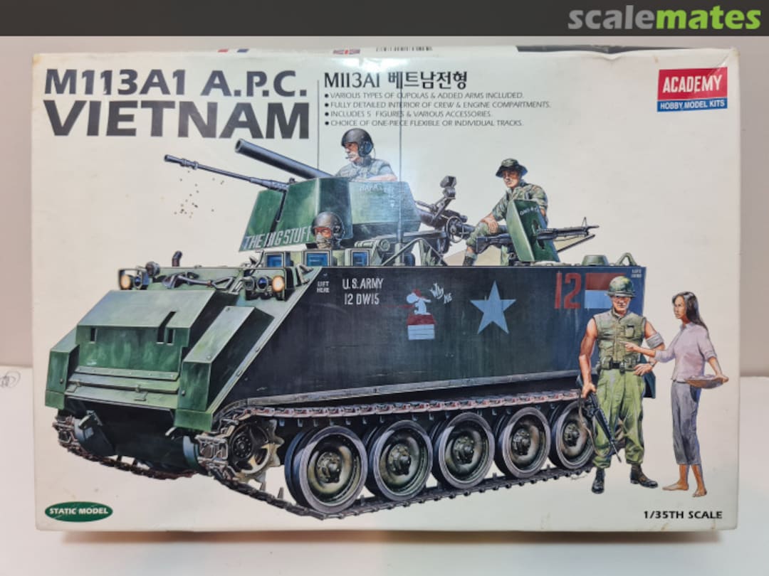 Boxart M113A1 A.P.C. Vietnam 1389 Academy