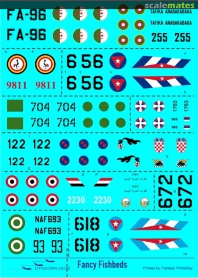 Boxart FANCY FISHBEDS EPD-7202 El Presidente Decals