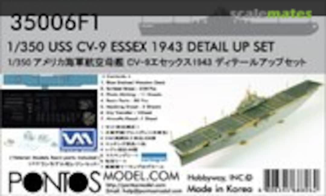 1:350 USS CV-9 Essex 1943 Detail Up Set (Pontos Model 35006F1)