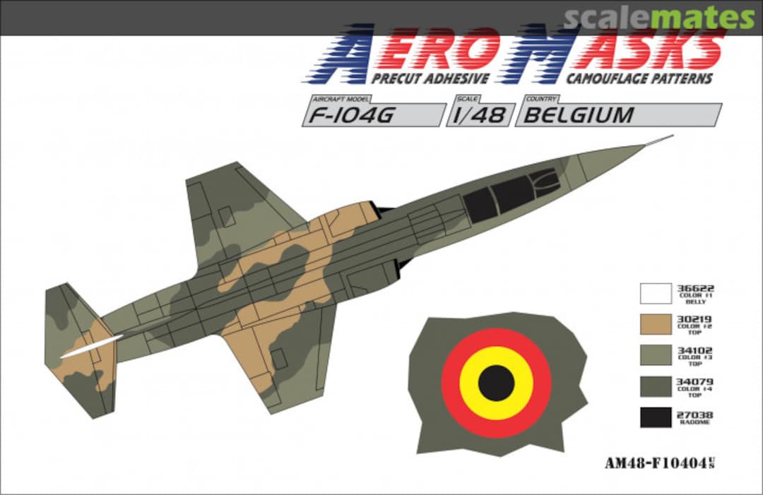 Boxart F-104G Belgium AM48-F10404 AeroMasks