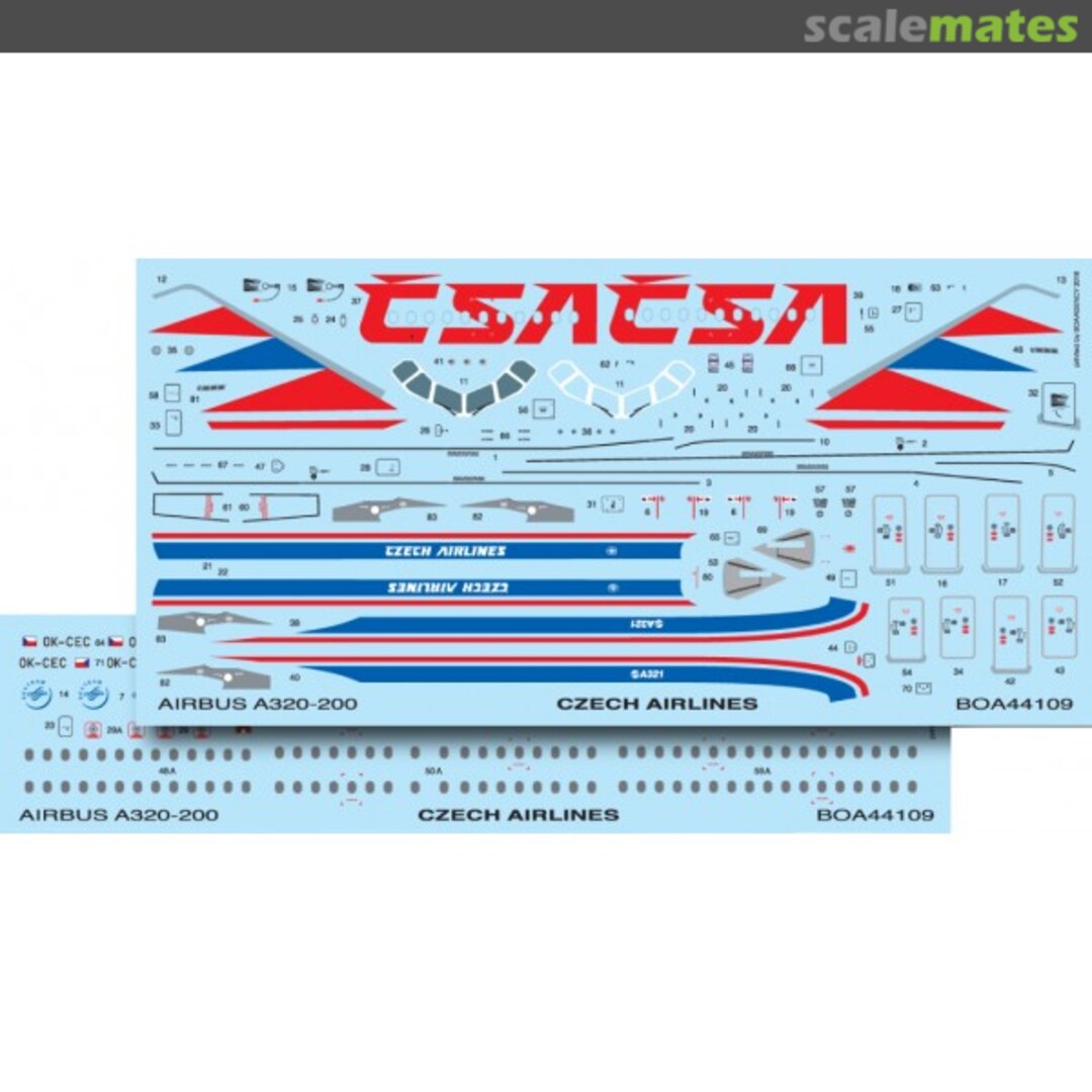 Boxart Airbus A321 BOA144109 BOA Decals