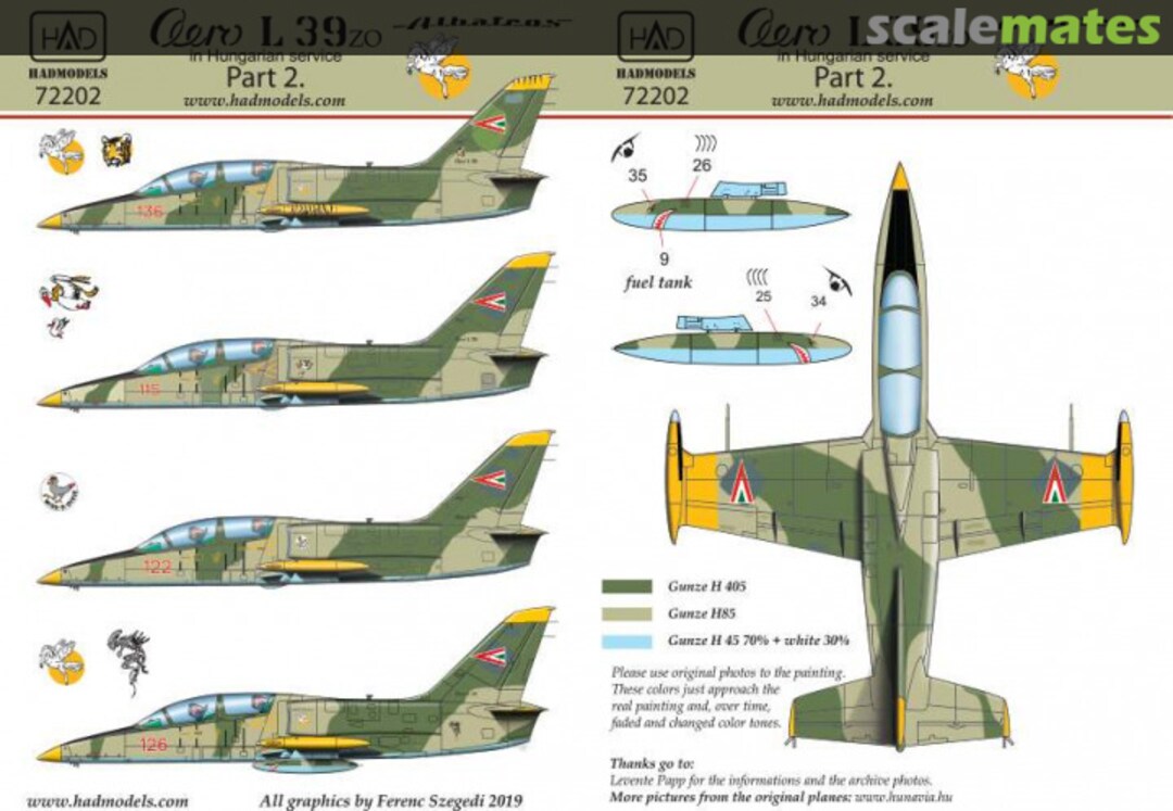 Boxart Aero L-39ZO Albatros in Hungarian service. Part 2 72202 HADmodels 