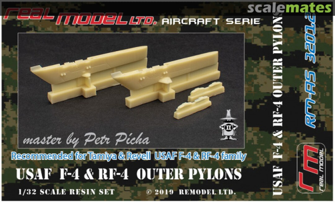 Boxart USAF F-4 & RF-4 outer pylons RM-AS 32012 Real Model