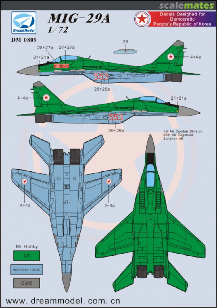 Contents MiG-29A DM 0809 DreamModel