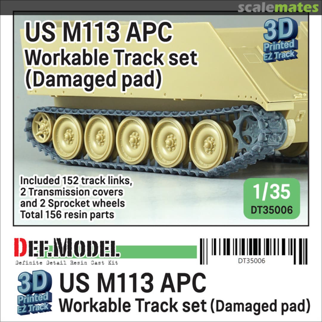 Boxart US M113 APC Workable Track Set DT35006 Def.Model